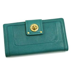 MARC BY MARC JACOBS （マーク バイ マークジェイコブズ）長札財布 TOTALLY TURNLOCK SLG M392407 ZIP CLUTCH ライトグリーン