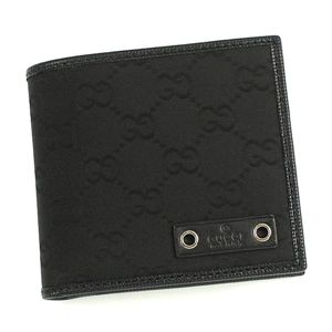 GUCCI（グッチ） 二つ折り財布（小銭入れ付） 224168 1000 ブラック