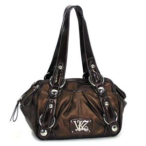 KathyVanZeeland（キャシーバンジーランド） ショルダーバッグ TRIPLE PLAY H36105 MEDIUM SATCHEL ダークブラウン