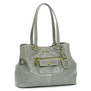 Prada（プラダ） トートバッグ VITELLO DAINO BR4414 F0424 ライトグレー