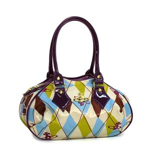 Vivienne Westwood（ヴィヴィアンウエストウッド） ハンドバッグ NEW HARLEQUIN 4607 パープル