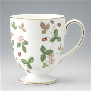 Wedgwood（ウェッジウッド） マグ（ビーカー） ワイルドストロベリー 501055.09466 WILD STRAWBERRY Footed Mug Leigh