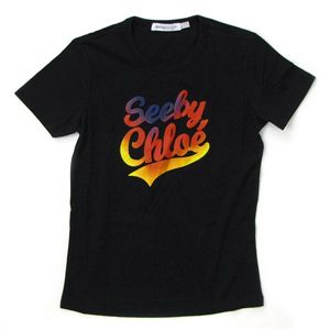 SEE BY CHLOE（シーバイクロエ） Tシャツ 461147 C74 ブラック 38