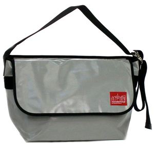 MANHATTAN PORTAGE（マンハッタンポーテージ） ショルダーバッグ 1607V-VL VINYL VINTAGE MESSENGER BAG グレー