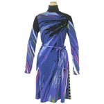 Emilio Pucci（エミリオプッチ） ドレス 321882 86RH12 DRESS+BELT 6 パープル 38