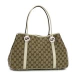 Gucci（グッチ） トートバッグ GG TWINS 232957 GG TWINS 9761 ベージュ/ホワイト