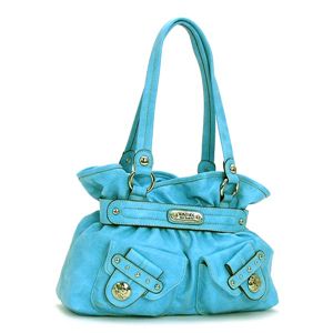 KathyVanZeeland（キャシーバンジーランド） ショルダーバッグ LADY LOOP H39310 BELT SHOPPER ライトブルー