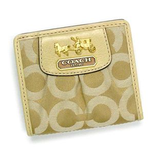 Coach（コーチ） 二つ折り財布（小銭入れ付） MADISON CECE 41982 BIGSN ライトベージュ