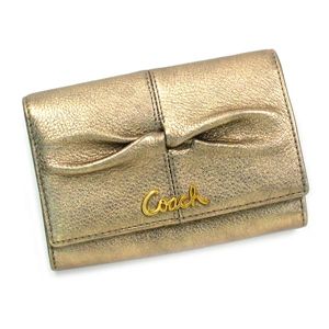 Coach（コーチ） 二つ折り財布（小銭入れ付） リストレット 42448 ブロンズ