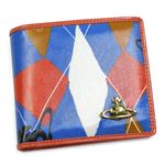 Vivienne Westwood（ヴィヴィアンウエストウッド） 二つ折り財布（小銭入れ付） NEW HARLEQUIN 730 レッド