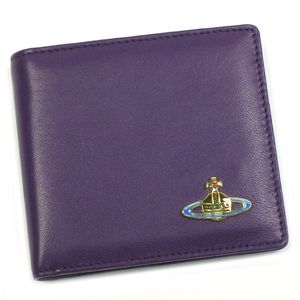 Vivienne Westwood（ヴィヴィアンウエストウッド） 二つ折り財布（小銭入れ付） NAPPA 730 VIOLET