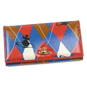 Vivienne Westwood（ヴィヴィアンウエストウッド） 長財布 NEW HARLEQUIN 1032 レッド