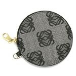 Loewe（ロエベ） 小銭入れ ANAGRAM COATED CANVA 168.80.951 ROUND COIN PURSE 1100 ブラック