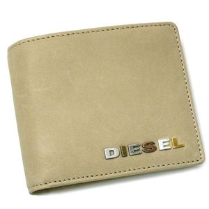 DIESEL（ディーゼル） 二つ折り財布（小銭入れ付） JEM WALLETS 00XP32 HIRESH SMALL T8029 アイボリー