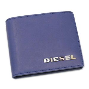 DIESEL（ディーゼル） 二つ折り財布（小銭入れ付） JEM WALLETS 00XP32 HIRESH SMALL T6026 ブルー