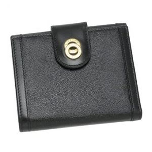 Bvlgari（ブルガリ） Wホック財布 DOPPIO TONDO 25215 ブラック/ゴールド