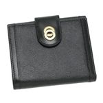 Bvlgari（ブルガリ） Wホック財布 DOPPIO TONDO 25215 ブラック/ゴールド