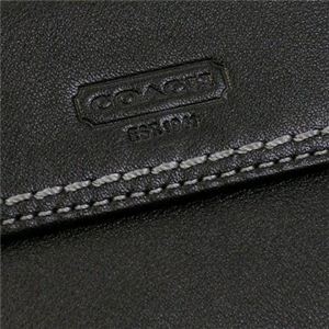 5:COACH(コーチ) ファクトリー 長財布 2 43605 SV/BK H10×W19.5×D2