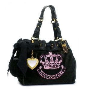 JUICY COUTURE(ジューシークチュール) ショルダーバッグ FASHION VELOUR QUEE YHRU2124 1 ブラック H14×W34×D15