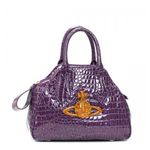 Vivienne Westwood(ヴィヴィアンウエストウッド) ハンドバッグ CHANCERY 5010  パープル H21×W28×D12