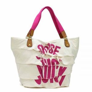 JUICY COUTURE（ジューシークチュール） トートバッグ CARRY OVER CANVAS TO YHRU1979 ホワイト H38×W30×D25