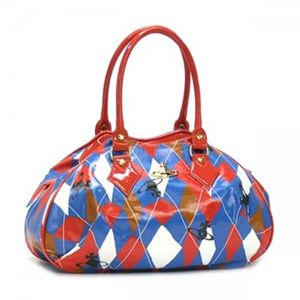 Vivienne Westwood（ヴィヴィアンウエストウッド） ハンドバッグ NEW HARLEQUIN 4606 レッド H25×W16/35×D16