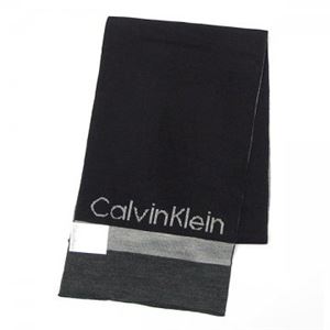 Calvin Klein（カルバンクライン） マフラー  77151 BLK BLACK/CHARCOAL