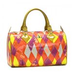 Vivienne Westwood（ヴィヴィアンウエストウッド） ボストンバッグ NEW HARLEQUIN 4608  オレンジ H16（C）×W30×D14