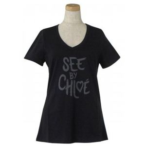 SEE BY C HLOE（シーバイクロエ） レディースTシャツ 4A2201 C74 ブラック L59 S17 W43 S H33.5