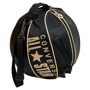 CONVERSE（コンバース） ボールケース1個入れ C1361097 ブラック×ゴールド