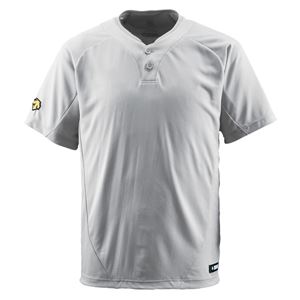 デサント（DESCENTE） ベースボールシャツ（2ボタン） （野球） DB201 シルバー M