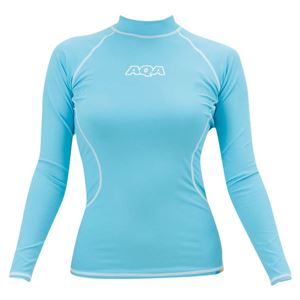 AQA（アクア） UV DRY ラッシュガード ロングレディースIII KW4449A ライトブルーM