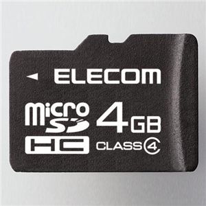 エレコム class4対応 microSDHCメモリーカード MF-NMRSDH04GC4