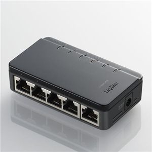 ロジテック 100BASE対応スイッチングハブ LAN-SW05BBK