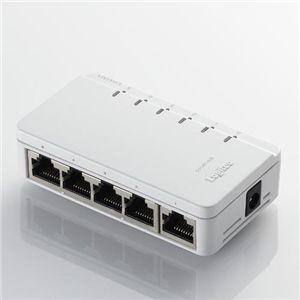 ロジテック 100BASE対応スイッチングハブ LAN-SW05BWH