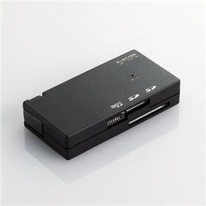 エレコム SDカードが2枚挿せるメモリリーダライタ MR-C17BK