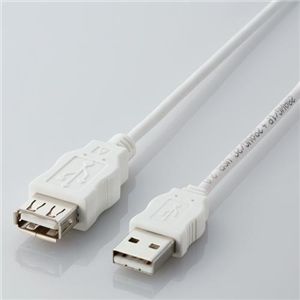 エレコム エコUSB延長ケーブル(2m) USB-ECOEA20WH