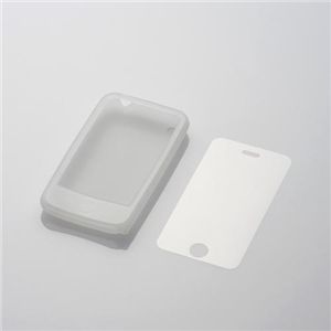 エレコム iPhone 3G用/シリコンケース/液晶保護フィルム付/クリア MPA-SCAPHCR