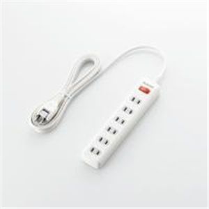 ELECOM（エレコム） 一括スイッチ付　省エネタップ T-E01-2630WH 2P式6個口3.0ｍ
