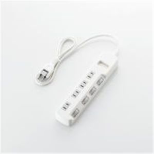 ELECOM（エレコム） 個別スイッチ付　省エネタップ T-E02-2410WH 2P式4個口1.0m