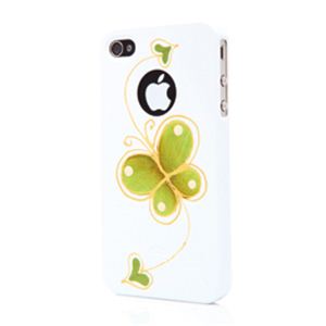 icover iPhone4pP[X HAND PRINTING AS-IP4HP-EB/W zCg1 itZbgj摜1