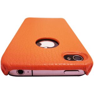 icover iPhone4pP[X REAL COW LEATHER AS-IP4LE-O IW itZbgj摜3XV