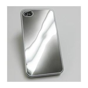 icover iPhone4pP[X INMOLD CARD MIRROR Vo[ AS-IP4CM-SLSL摜1