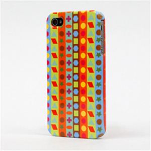 icover iPhone4S^iPhone4pP[X DESIGN GLOSSY p^[3 AS-IP4DEG-PT03摜2XV