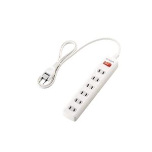 （まとめ）エレコム 一括スイッチ付 省エネタップ T-E3A-2610WH【×3セット】