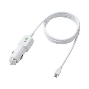 （まとめ）エレコム QuickCharge 2.0車載充電器 MPA-CCQC201WH【×2セット】