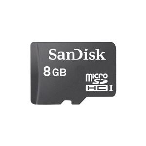 （まとめ）SanDisk microSDHC 8GB UHS-1C4 SDアダプター付 プラケース入り SDSDQAB-008G-BULK【×5セット】