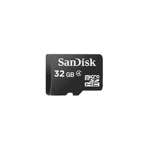 （まとめ）SanDisk microSDHC 32GB UHS-1 C4 SDアダプター付 プラケース入り SDSDQAB-032G-BULK【×2セット】