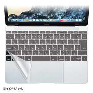 （まとめ）サンワサプライ Macbook12インチ用キーボードカバー（フラットタイプ） FA-SMACBF12【×2セット】