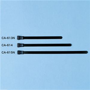 （まとめ）サンワサプライ ケーブルタイ（ワイド） CA-613N【×10セット】